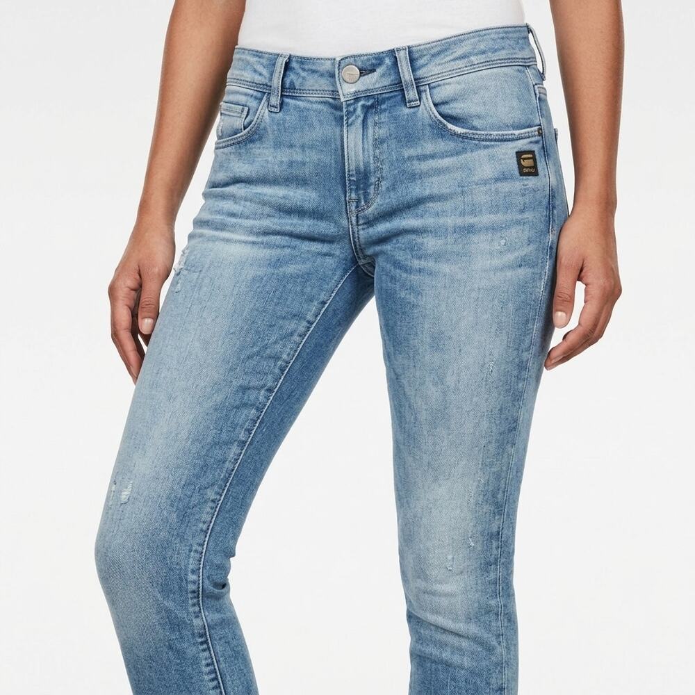 G-Star Raw Blue Fender Skinny Stretch Jeans Women Size 28